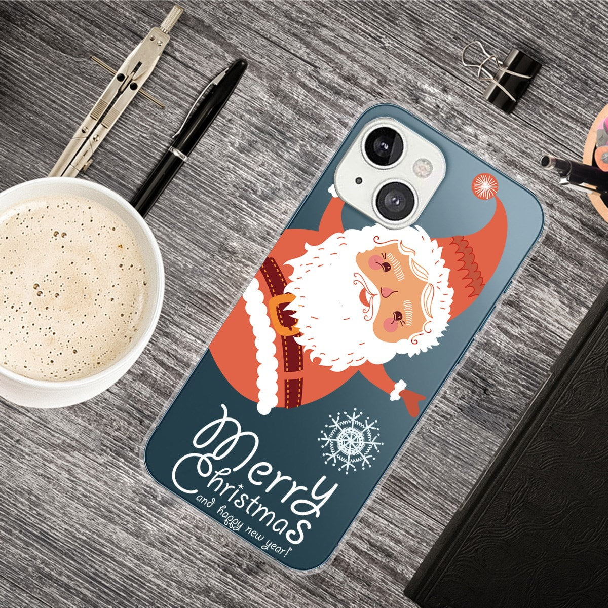 iPhone 13 Flexible Plastic Christmas Case - Santa Claus