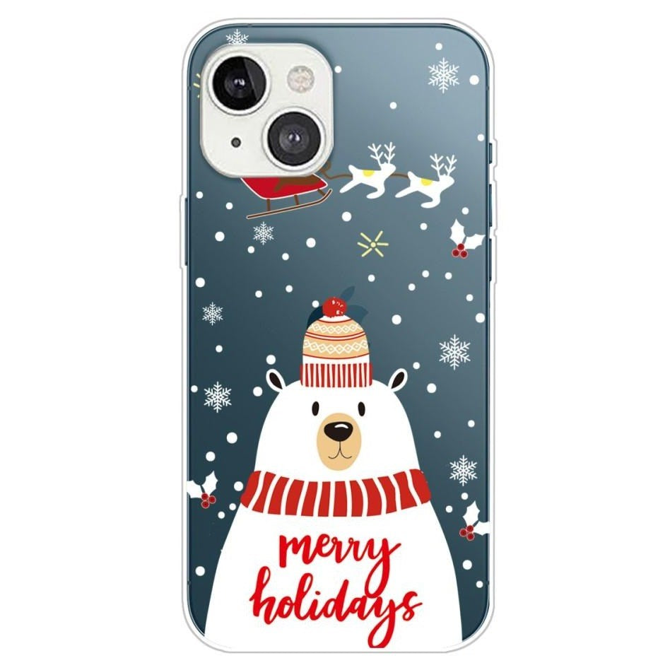 iPhone 13 Flexible Plastic Christmas Case - Merry Christmas - Polar Bear