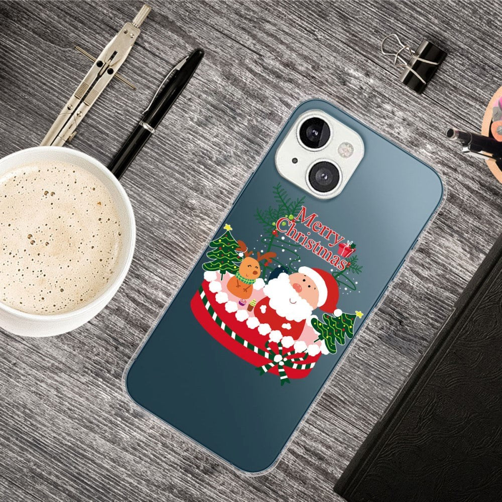 iPhone 13 Flexible Plastic Christmas Case - Merry Christmas - Gift Box