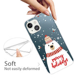 iPhone 13 Mini Flexible Plastic Christmas Case - Merry Christmas - Polar Bear