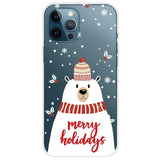 iPhone 13 Pro Flexible Plastic Christmas Case - Merry Christmas - Polar Bear