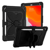 iPad 10.2" (2021/ 2020 / 2019) Kids Case - Butterfly Kickstand Case - Black