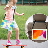 iPad 10.2" (2021/ 2020 / 2019) Kids Case - Butterfly Kickstand Case - Rainbow V2