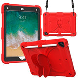 iPad (2018) / iPad (2017) / iPad Air 2 Kids Case - Butterfly Kickstand Case - Red