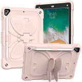 iPad (2018) / iPad (2017) / iPad Air 2 Kids Case - Butterfly Kickstand Case - Pink