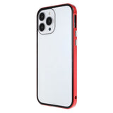 iPhone 13 Pro Magnetic Case w. Glass Back and Front - Red