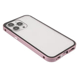 iPhone 13 Pro Magnetic Case w. Glass Back and Front - Rose Gold