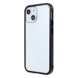 iPhone 13 Mini Magnetic Case w. Glass Back and Front - Black