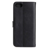 iPhone SE (2022 / 2020) / 8 / 7 Wallet Leather Case Black