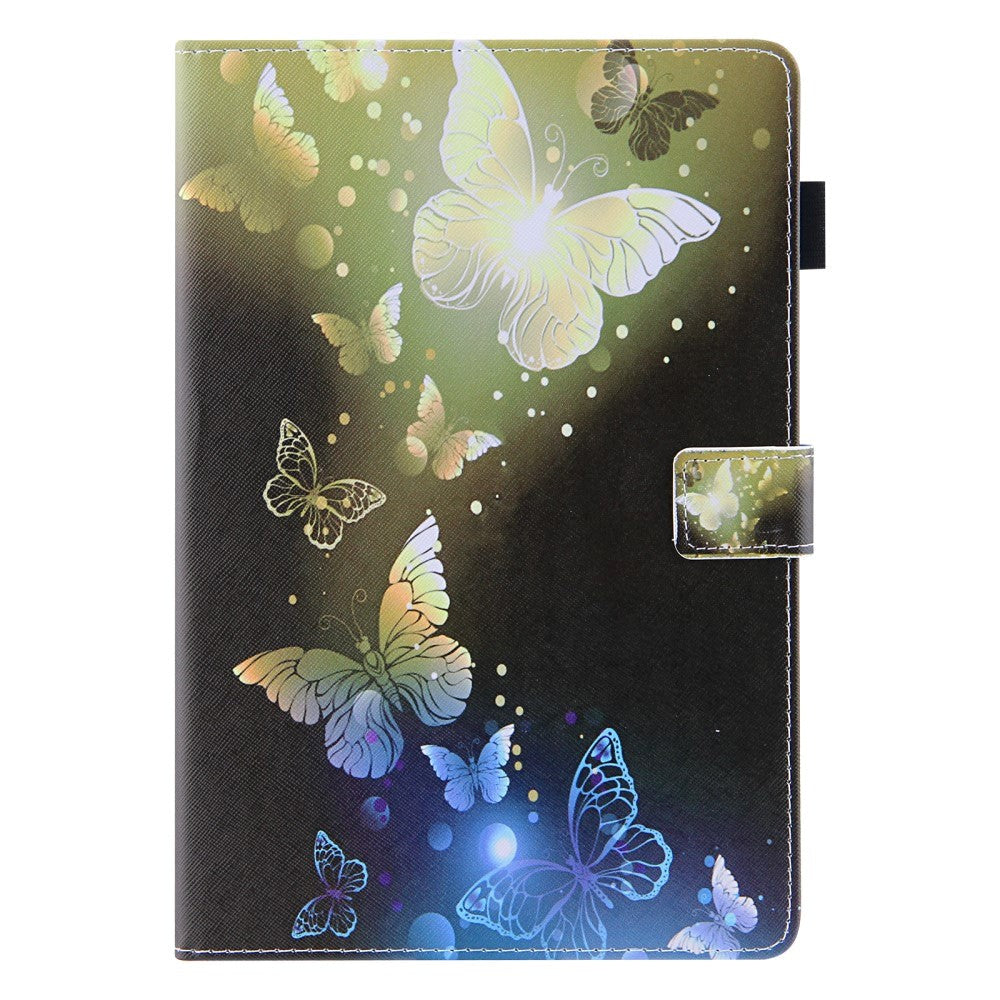 iPad Mini (2021) - Leather Wallet Case & Print - Gold Butterflies