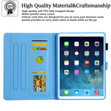 iPad Mini (2021) - Leather Wallet Case & Print - Blue Pineapple