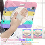 iPad Mini (2021) Hard Case for Kids w. 360⁰ Stand & Handle - Rainbow V2