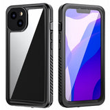 iPhone 13 IP68 Dust & Waterproof Case - Transparent / Black