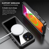 iPhone 13 Mini IP68 Dust & Waterproof Case - Transparent / Black