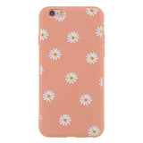 EIDERWOOD iPhone 6 / 6s Flexible Plastic Back Case w. Flowers - Orange