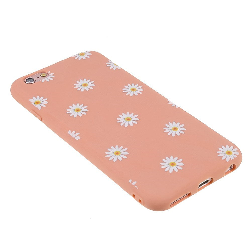 EIDERWOOD iPhone 6 / 6s Flexible Plastic Back Case w. Flowers - Orange