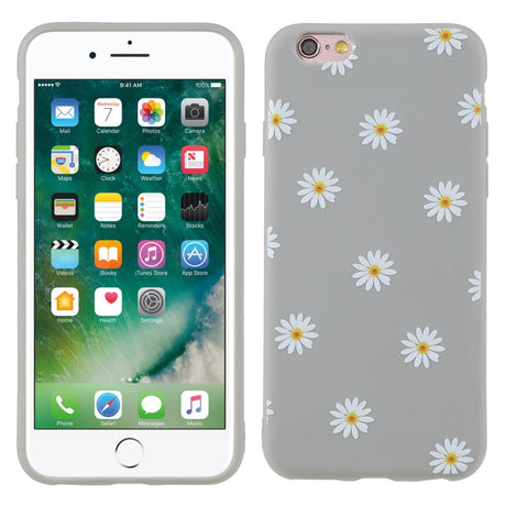 EIDERWOOD iPhone 6 / 6s Flexible Plastic Back Case w. Flowers - Grey