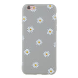 EIDERWOOD iPhone 6 / 6s Flexible Plastic Back Case w. Flowers - Grey