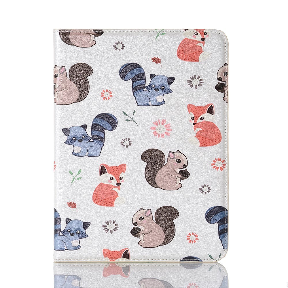 iPad Mini (2021) Case w. Card Holder & Touch Pen Holder - "Small Animals"