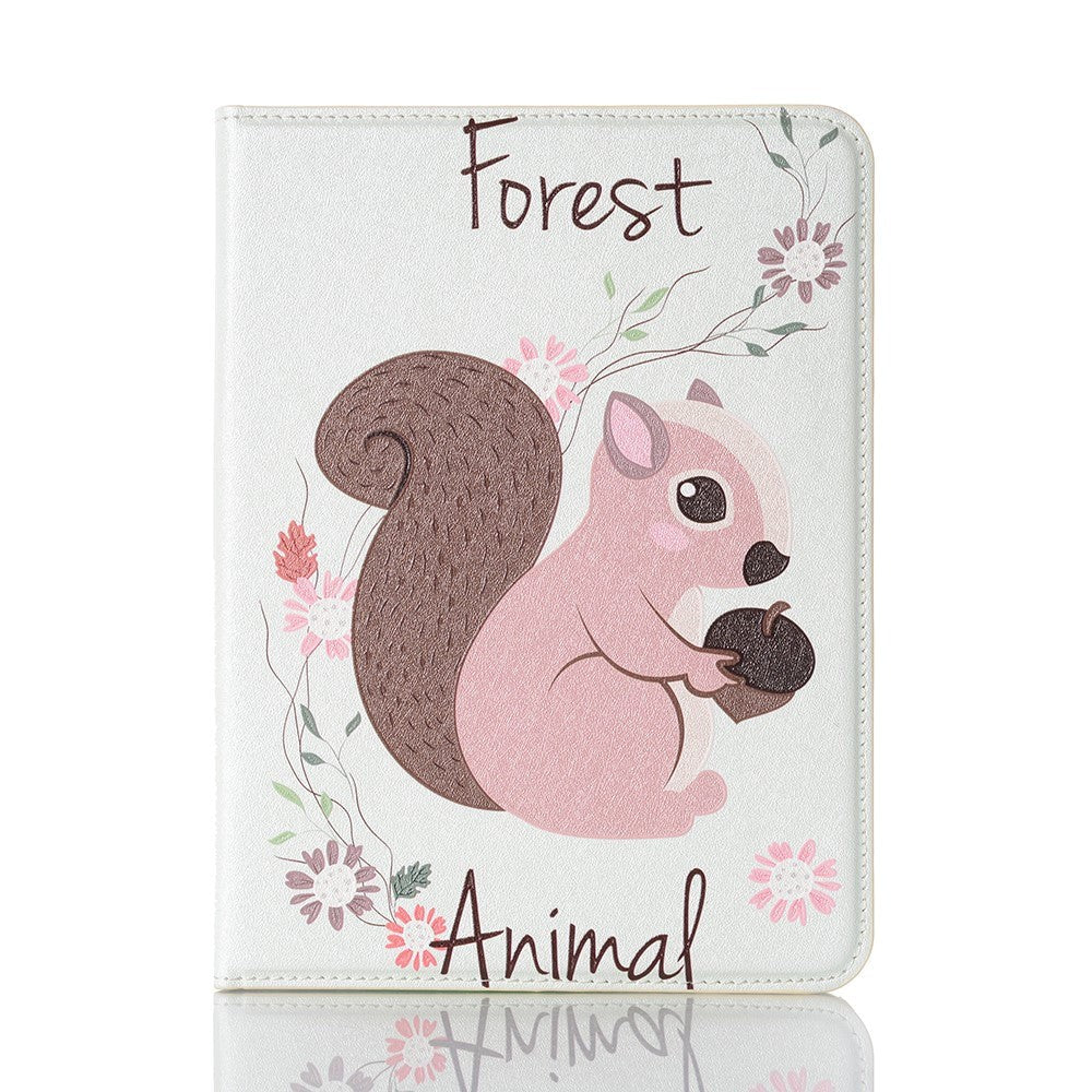 iPad Mini (2021) Case w. Card Holder & Touch Pen Holder - "Squirrel"