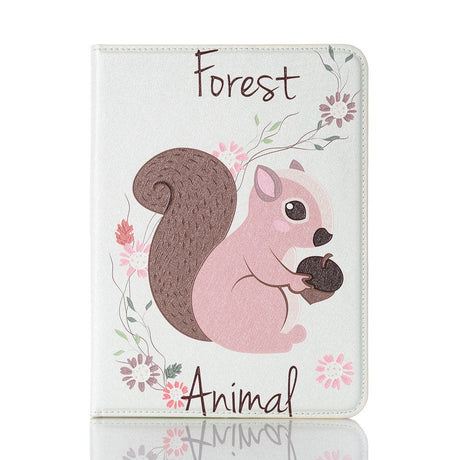 iPad Mini (2021) Case w. Card Holder & Touch Pen Holder - "Squirrel"