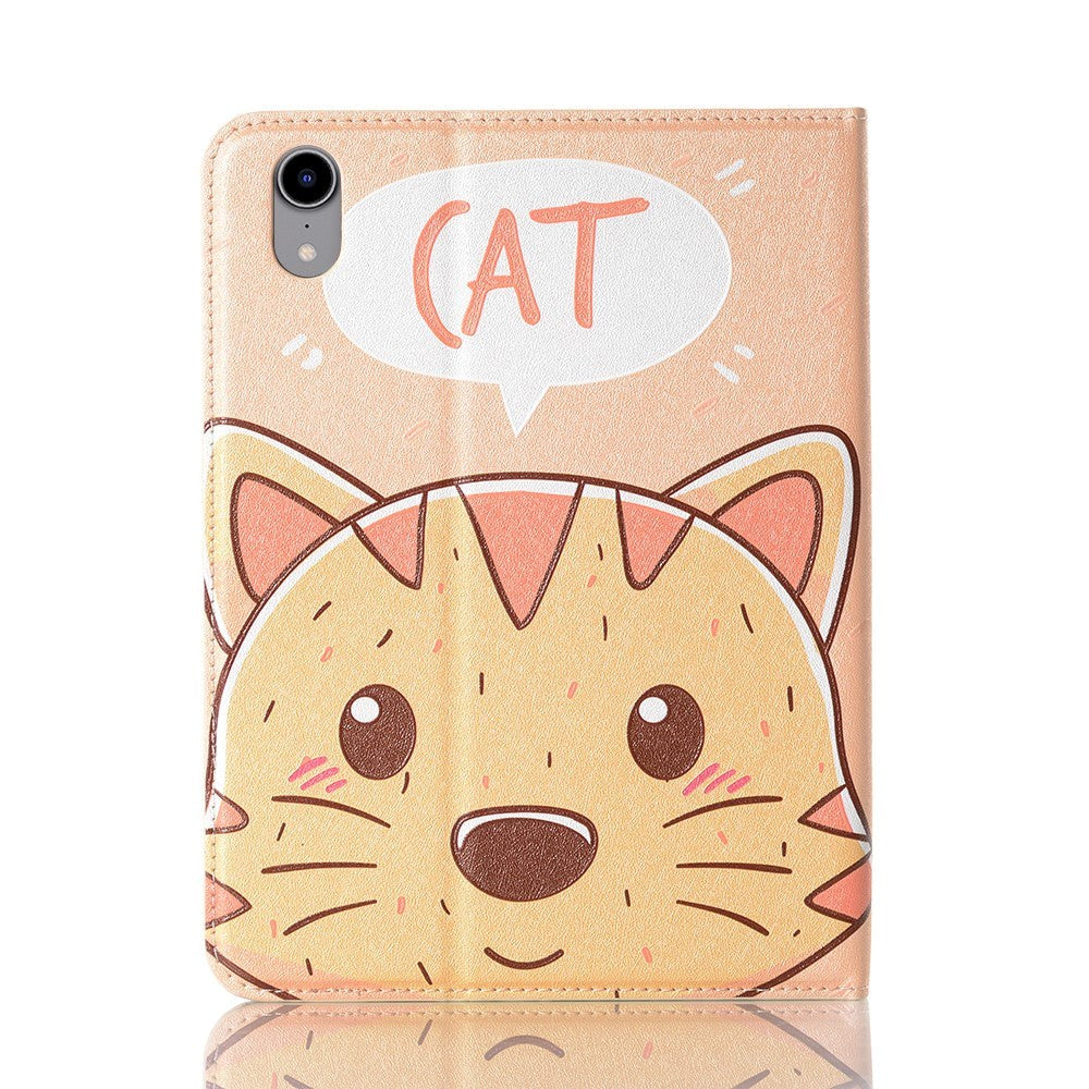 iPad Mini (2021) Case w. Card Holder & Touch Pen Holder - "Cat"