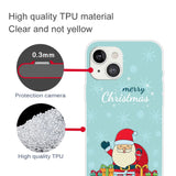 iPhone 13 Flexible Plastic Christmas Case - Merry Christmas - Happy Santa with Gifts