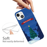 iPhone 13 Flexible Plastic Christmas Case - Christmas Night - Decorated Christmas Tree