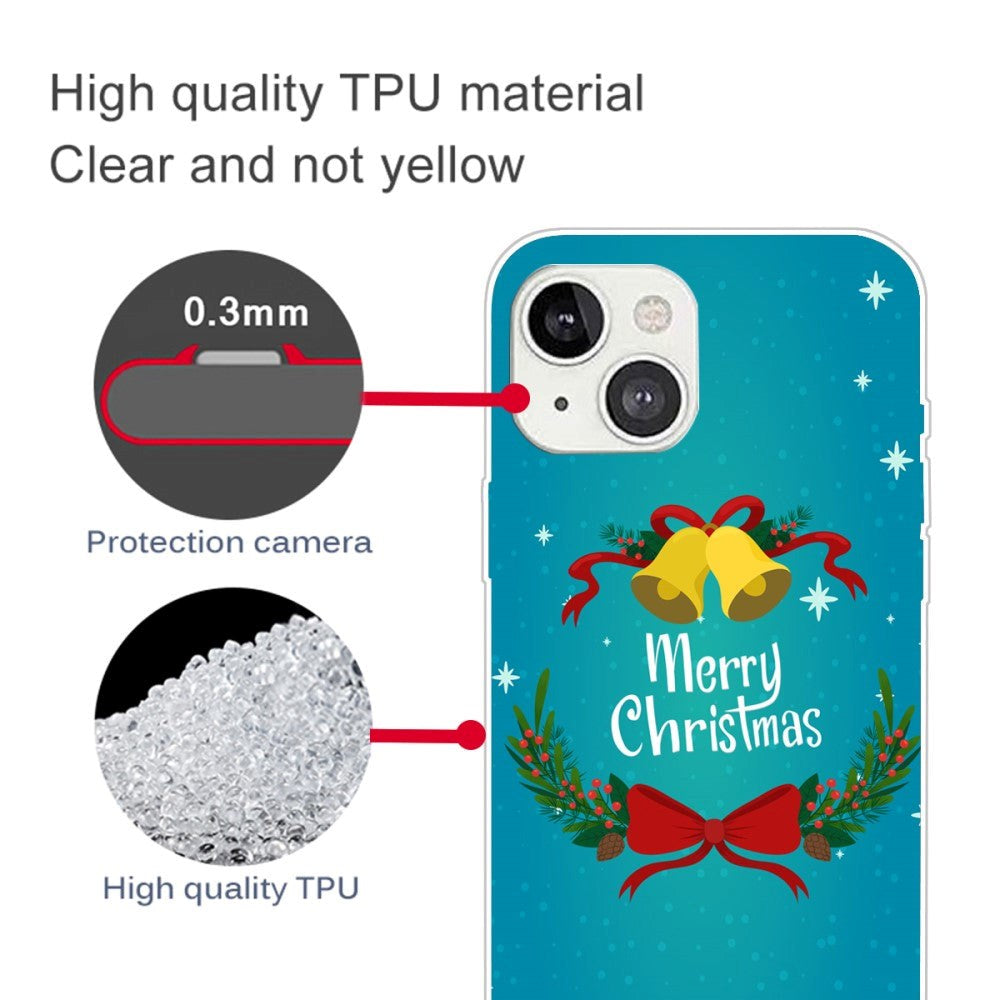 iPhone 13 Flexible Plastic Christmas Case - Merry Christmas - Christmas Bells