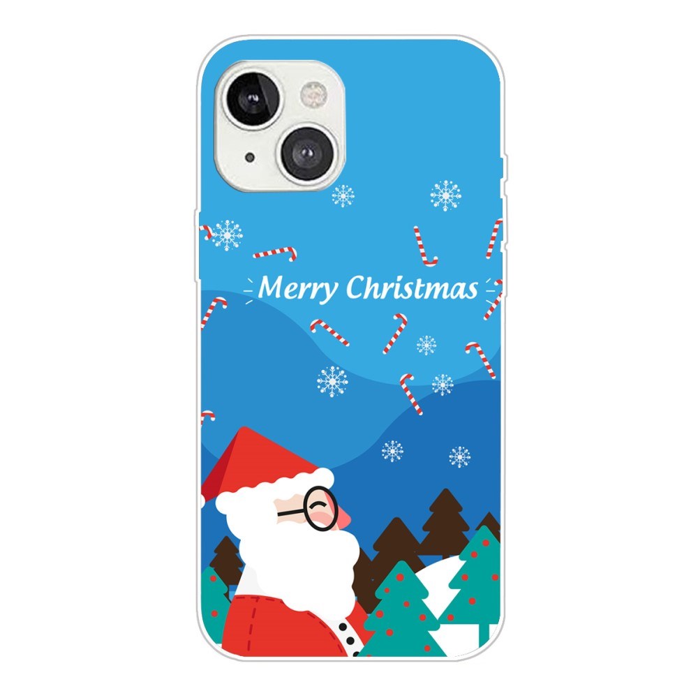 iPhone 13 Flexible Plastic Christmas Case - Merry Christmas - Santa Claus in the Snow