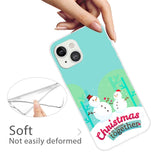 iPhone 13 Flexible Plastic Christmas Case - Christmas is Better Together - Snowmen