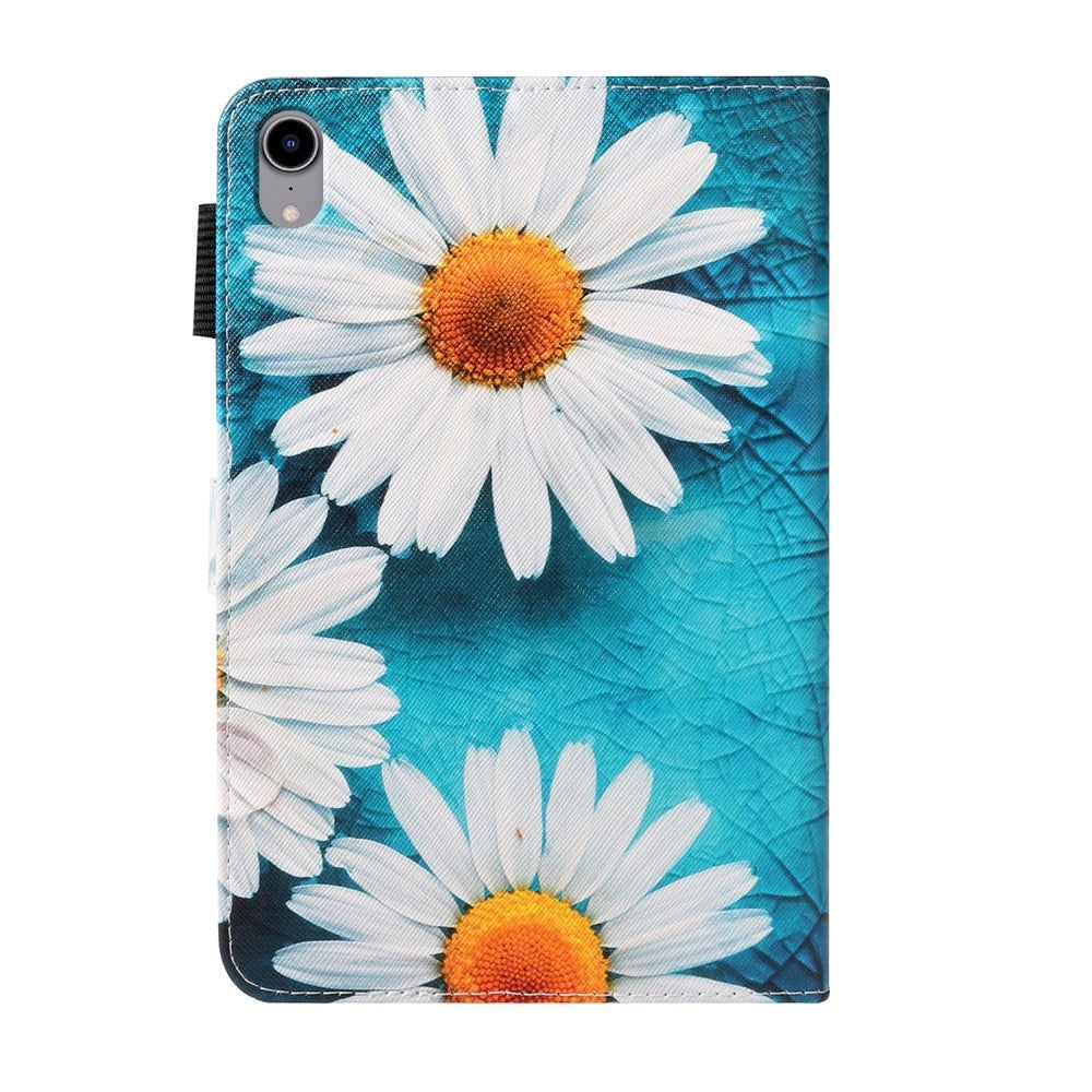 iPad Mini (2021) Leather Case w. Stand & Card Pockets - Marguerite Flower