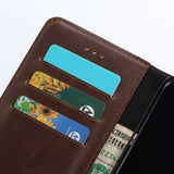 iPhone 8 Plus / 7 Plus Wallet Leather Case Dark Brown