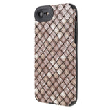 iPhone SE (2022 / 2020) / 8 / 7 Flexible Back Case - Woven Design - Brown