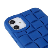 iPhone 11 Grid Texture Silicone Case - Blue