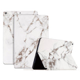 iPad 10.2" (2021 / 2020 / 2019) Tri-Fold Flip Case - Marble - White