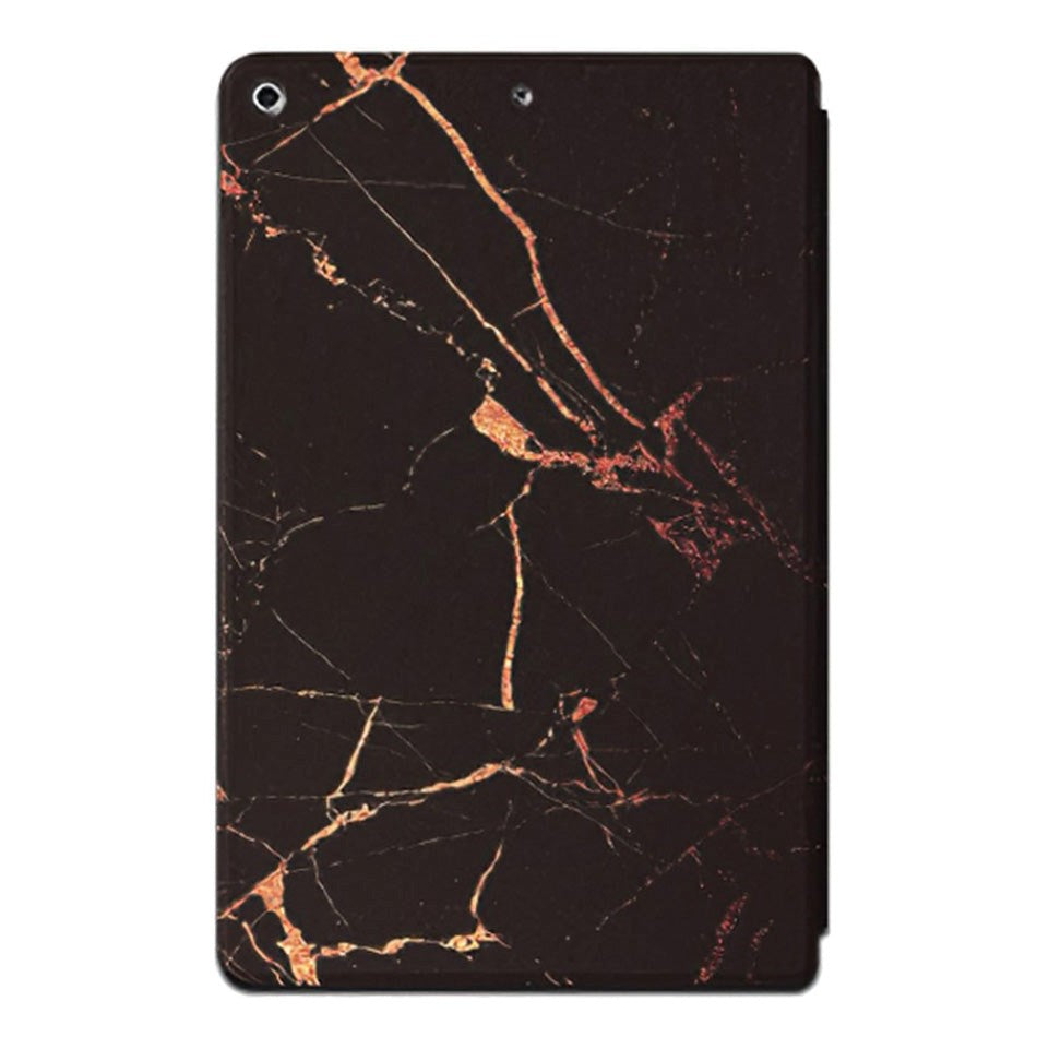 iPad 10.2" (2021 / 2020 / 2019) Tri-Fold Flip Case - Marble - Black