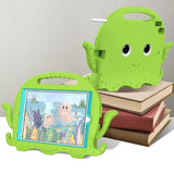 iPad 10.2" (2021 / 2020 / 2019) / iPad Pro 10.5 / iPad Air (2019) EVA Children's cover with Shoulder Strap - Octopus Theme - Green