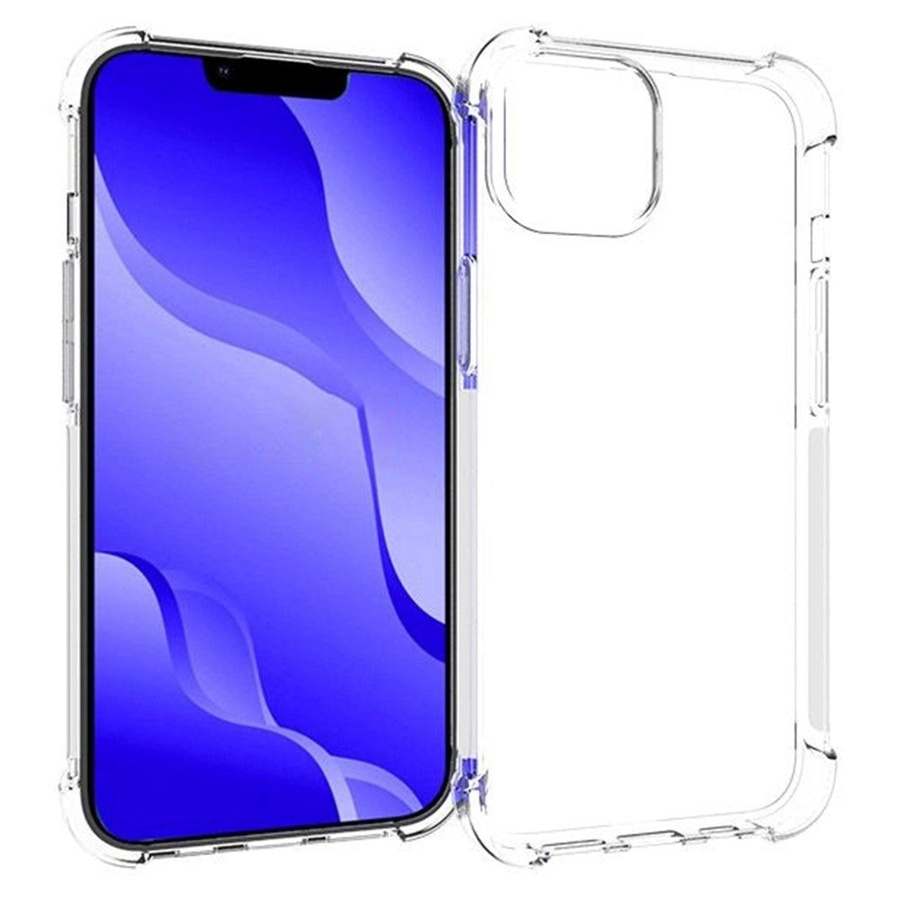 iPhone 14 Shock-Proof Flexible Plastic Case - Transparent