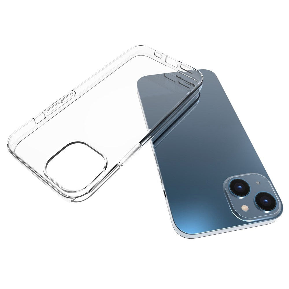 iPhone 14 Plus Ultra Thin Flexible Plastic Case - Transparent