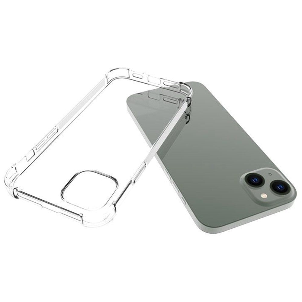 iPhone 14 Plus Shock-Proof Flexible Plastic Case - Transparent