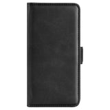 iPhone 14 Pro Leather Wallet Case & Magnetic Lock - Black