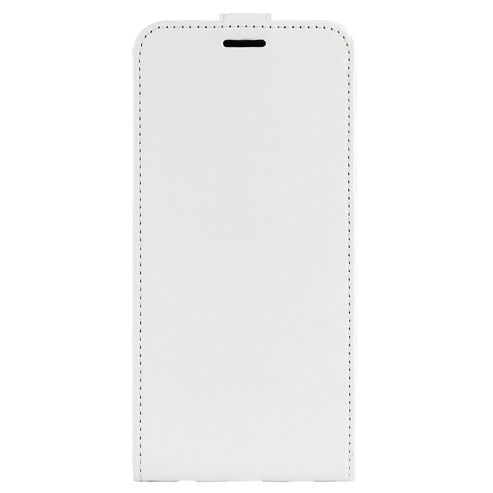 iPhone 14 Pro vertical Flip Leather Case w. Card Holder - White