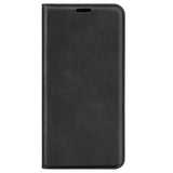 iPhone 14 Pro Leather Wallet Flip Case & Magnetic Lock - Black