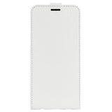 iPhone 14 Vertical Flip Leather Case w. Card Holder - White