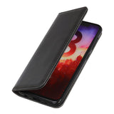 iPhone 14 Leather Wallet Case & Magnetic Lock - Black