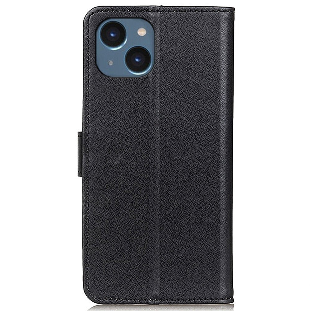 iPhone 14 Leather Wallet Case & Kickstand - Black