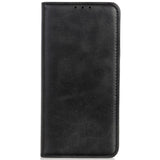 iPhone 14 Plus Leather Wallet Case & Magnetic Lock - Black