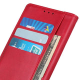 iPhone 14 Plus Leather Flip Case with Wallet - Red