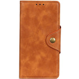 iPhone 14 Plus Leather Flip Case with Wallet - Brown